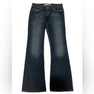 BKE Star Stretch denim dark wash jeans, size 26